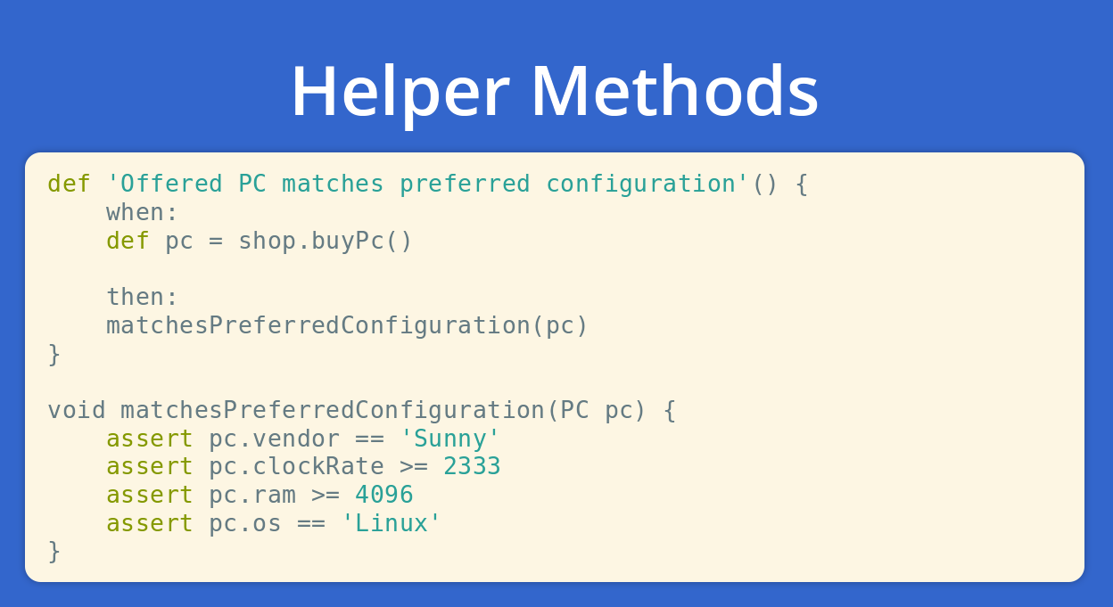 html5 spock helpermethods slide